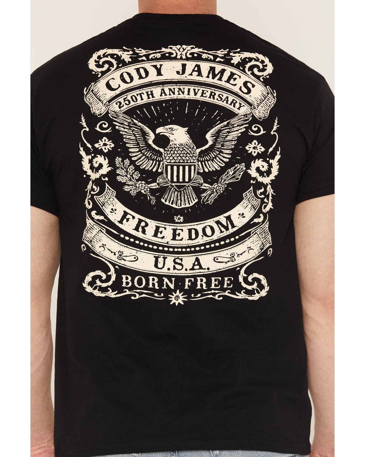 Men's Freedom America 250 Short Sleeve Graphic T-Shirt Black