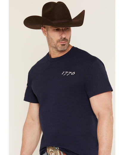 Men's America 250 Land of the Free Short Sleeve Graphic T-S Navy