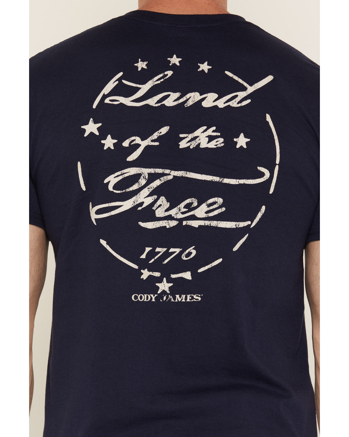 Men's America 250 Land of the Free Short Sleeve Graphic T-S Navy