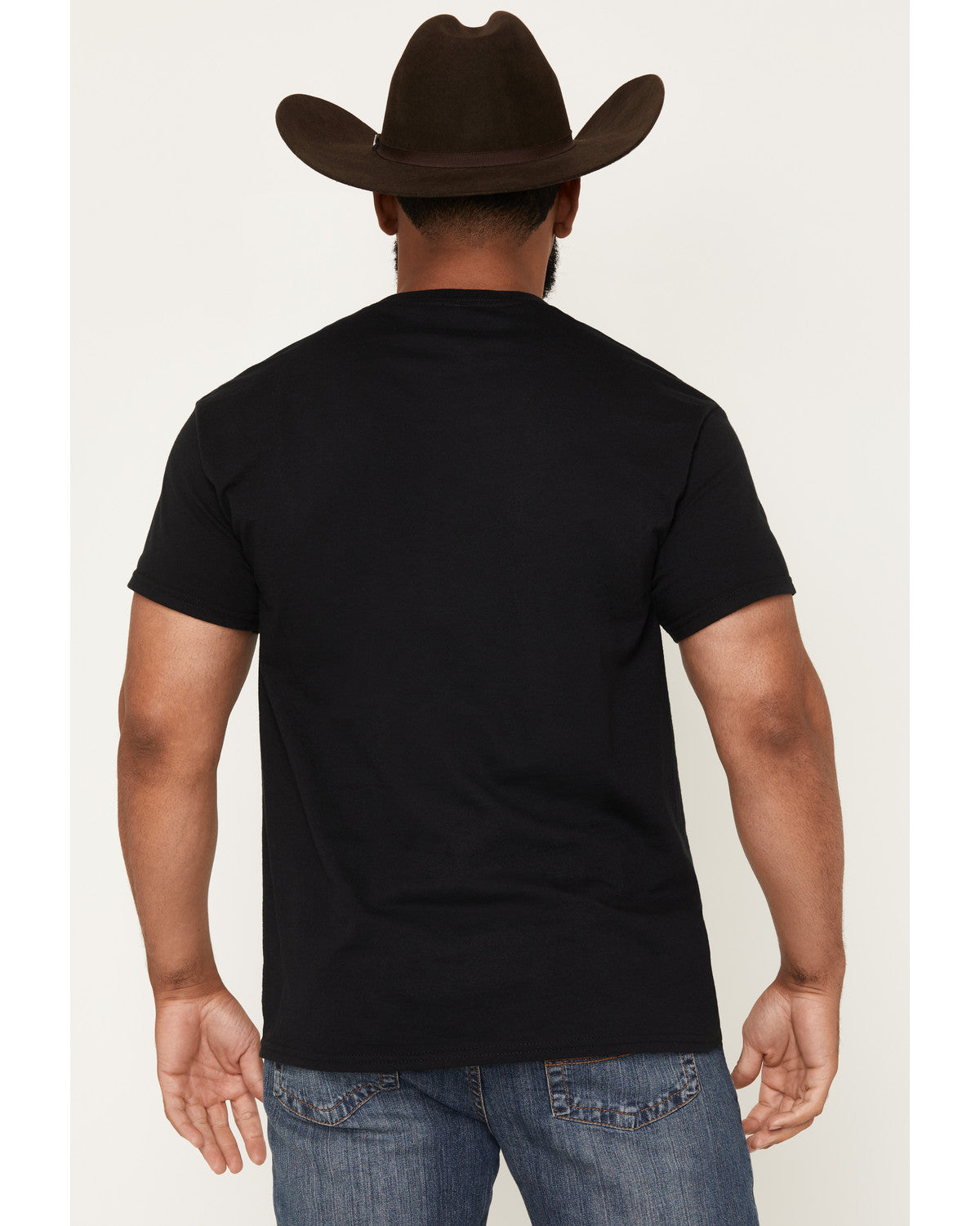Men's Skull and Snake Embroidered Short Sleeve Graphic T-Sh Black