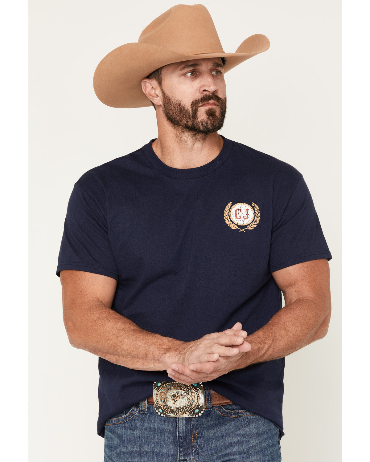 Men's Texas Born Short Sleeve Graphic T-Shirt Navy