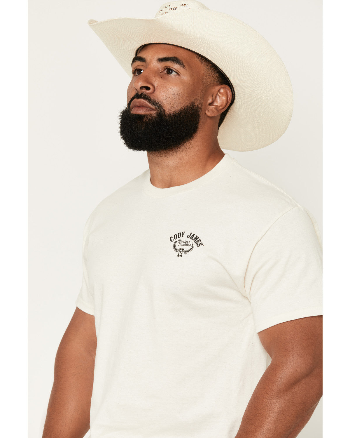 Men's Backtimes Up Short Sleeve Graphic T-Shirt Cream