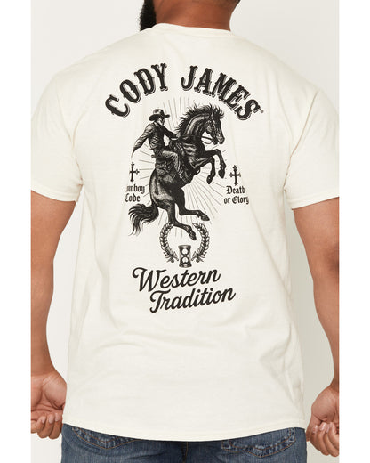 Men's Backtimes Up Short Sleeve Graphic T-Shirt Cream
