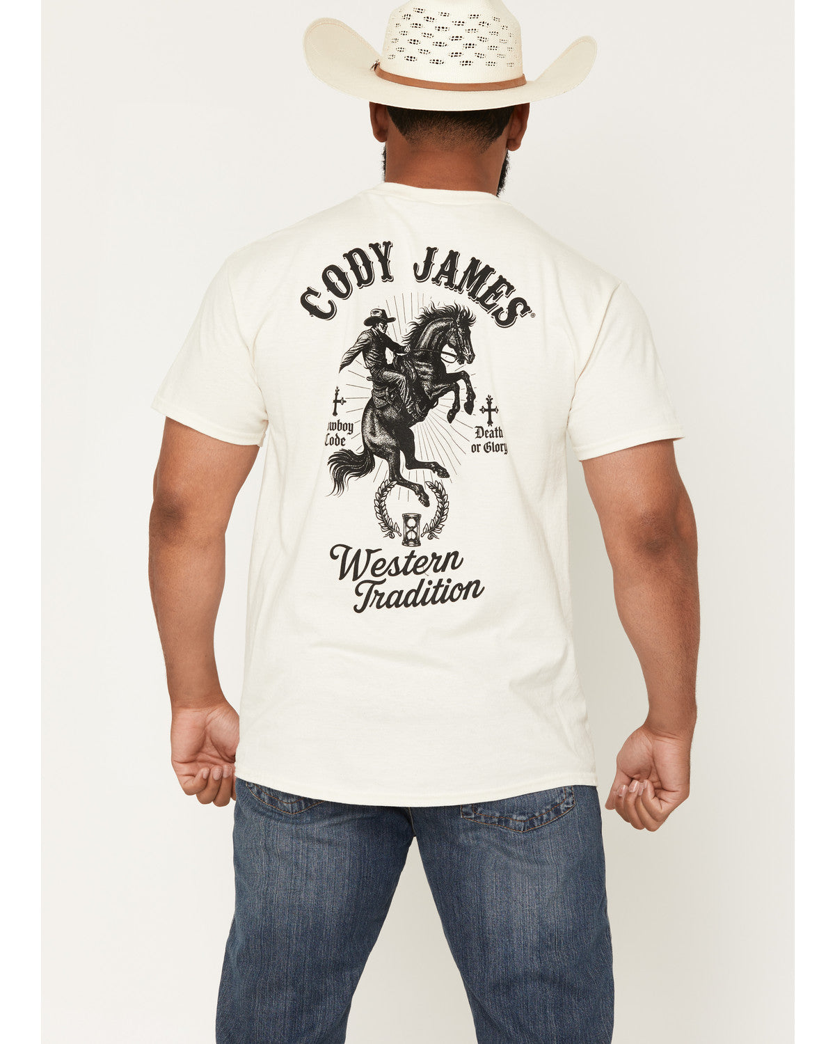 Men's Backtimes Up Short Sleeve Graphic T-Shirt Cream