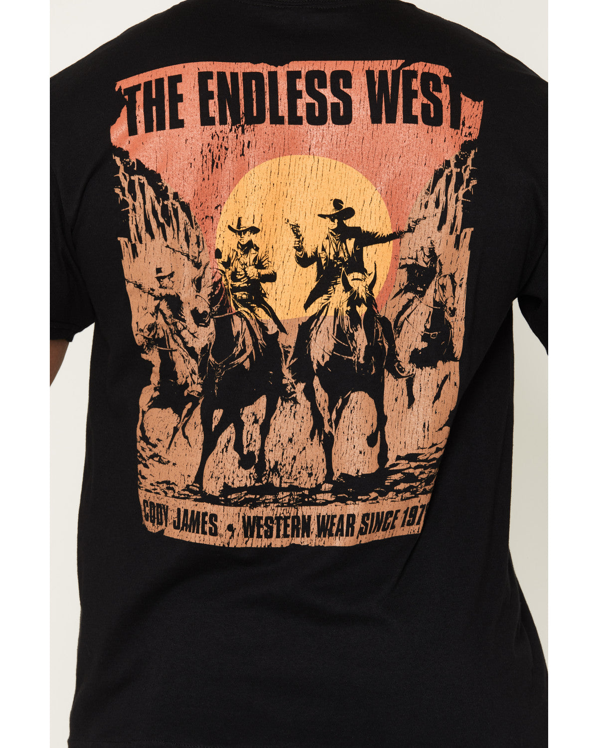 Men's Endless West Short Sleeve Graphic T-Shirt Black
