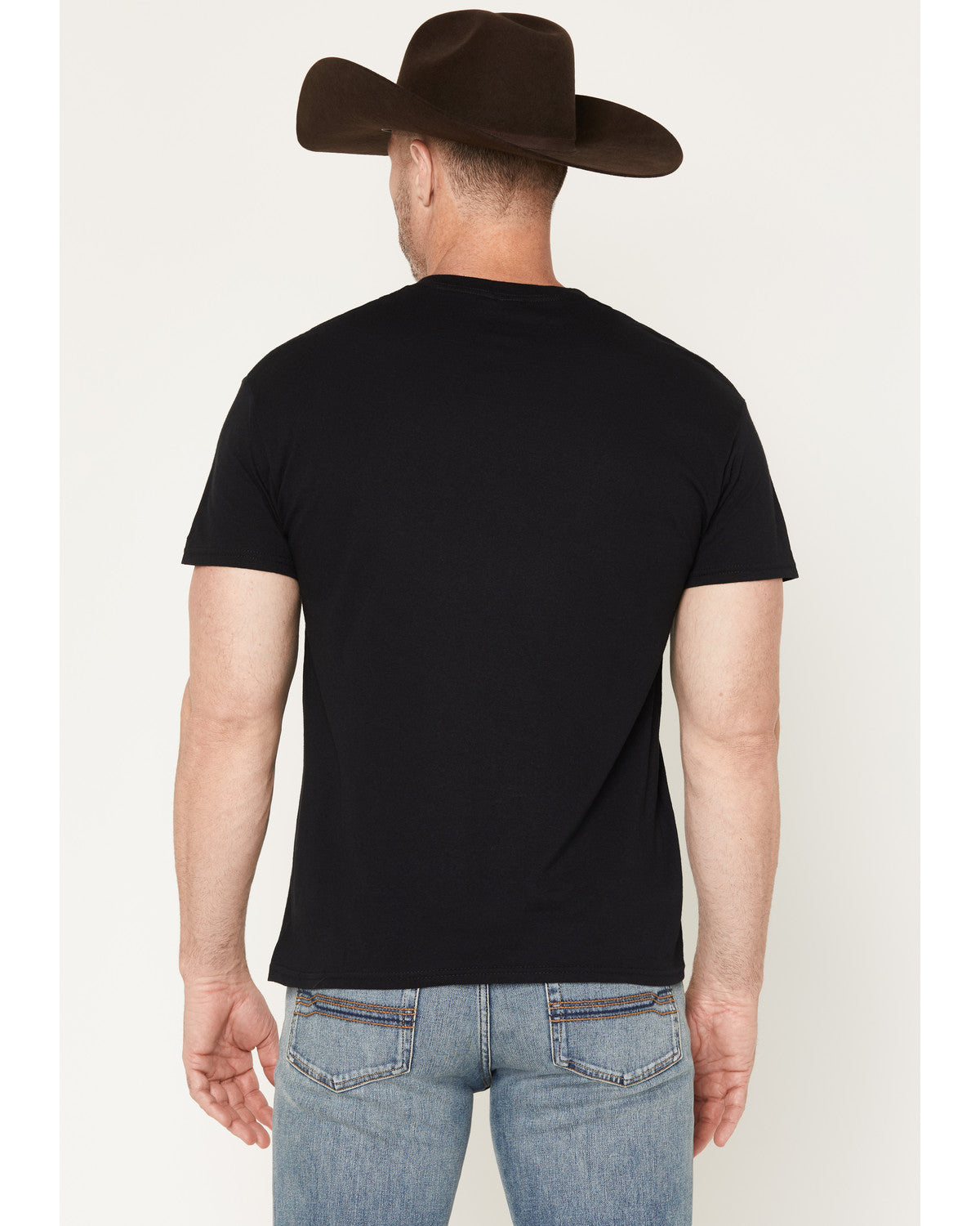 Men's Americana Steer Short Sleeve Graphic T-Shirt Black
