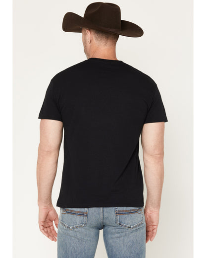 Men's Americana Steer Short Sleeve Graphic T-Shirt Black
