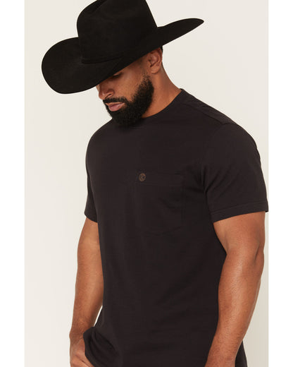 Men's Summit Solid Pocket Short Sleeve T-Shirt Black