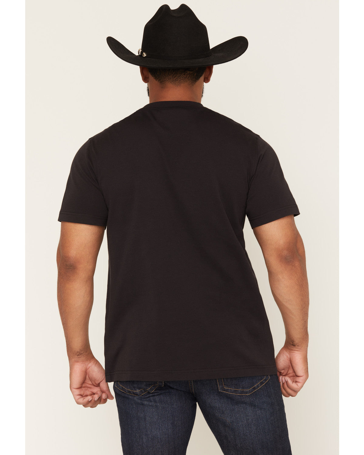 Men's Summit Solid Pocket Short Sleeve T-Shirt Black