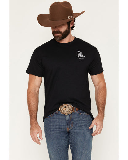 Men's Don't Tread On Me Short Sleeve Graphic T-Shirt Black