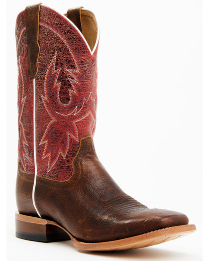 Men's Wade Western Boots - Broad Square Toe Brown