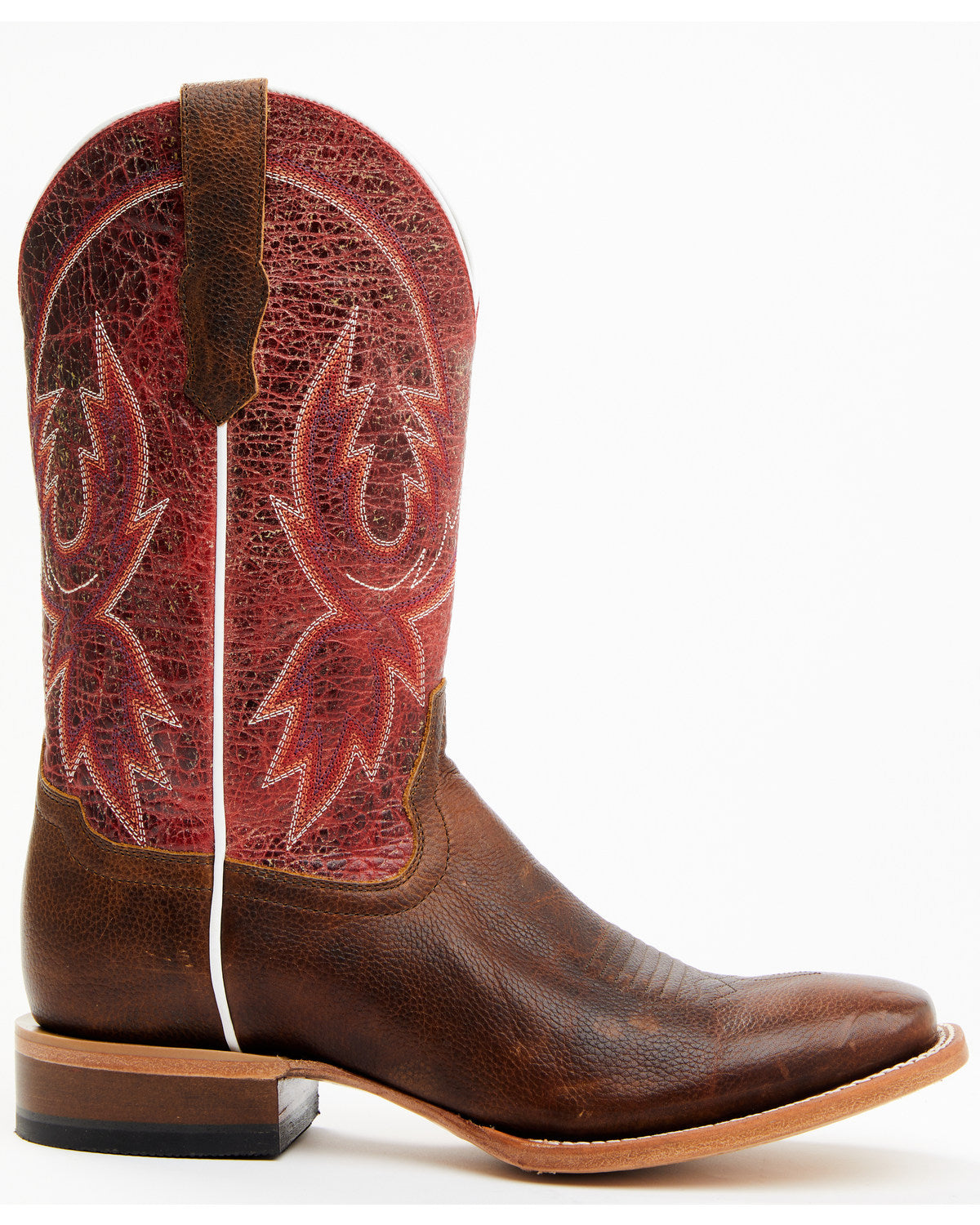 Men's Wade Western Boots - Broad Square Toe Brown