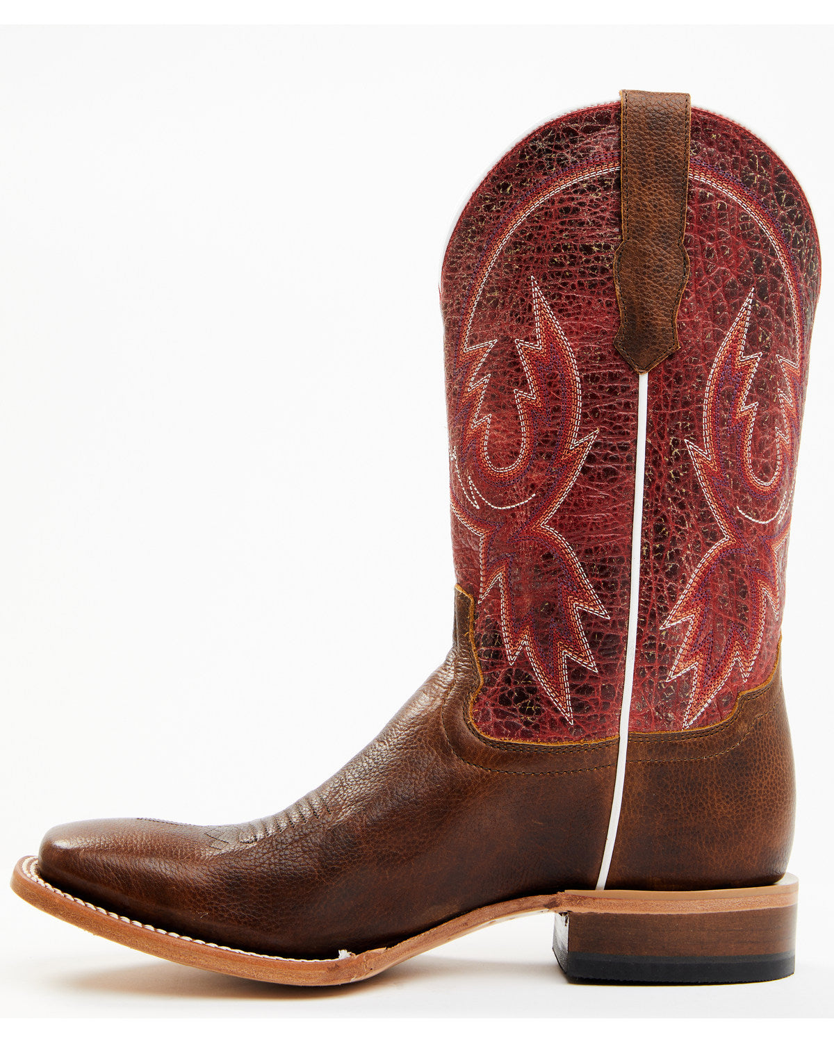 Men's Wade Western Boots - Broad Square Toe Brown