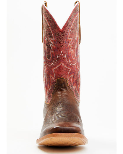 Men's Wade Western Boots - Broad Square Toe Brown