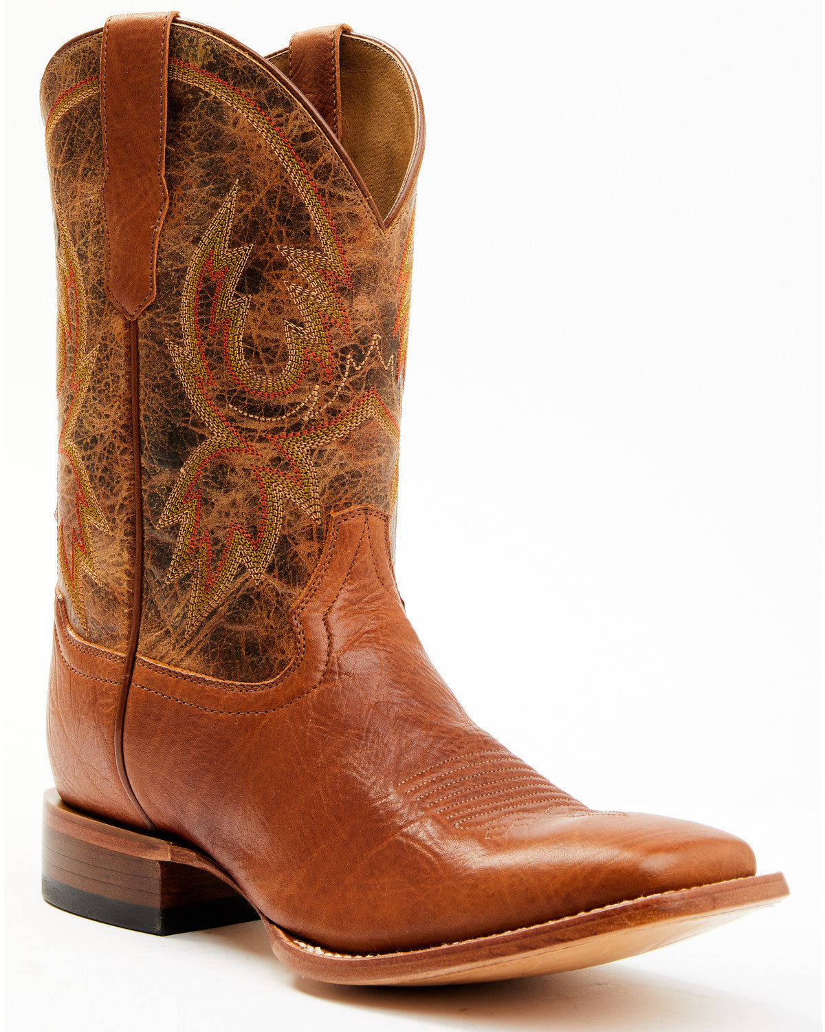 Men's Wade Western Boots - Broad Square Toe Brown