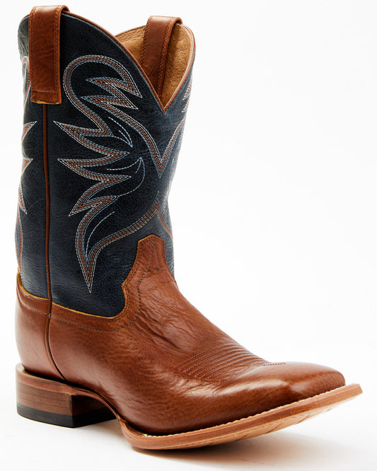 Men's McBride Western Boots - Broad Square Toe Brown