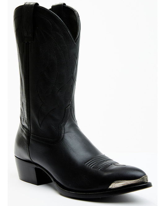 Men's Roland Western Boots - Round Toe Black