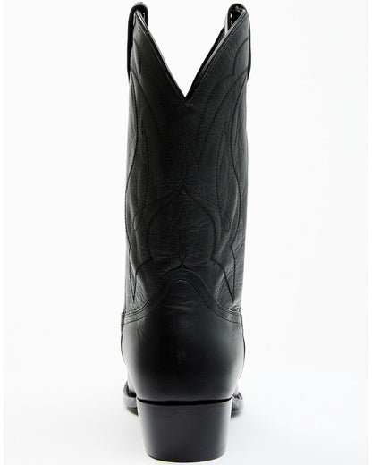 Men's Roland Western Boots - Round Toe Black