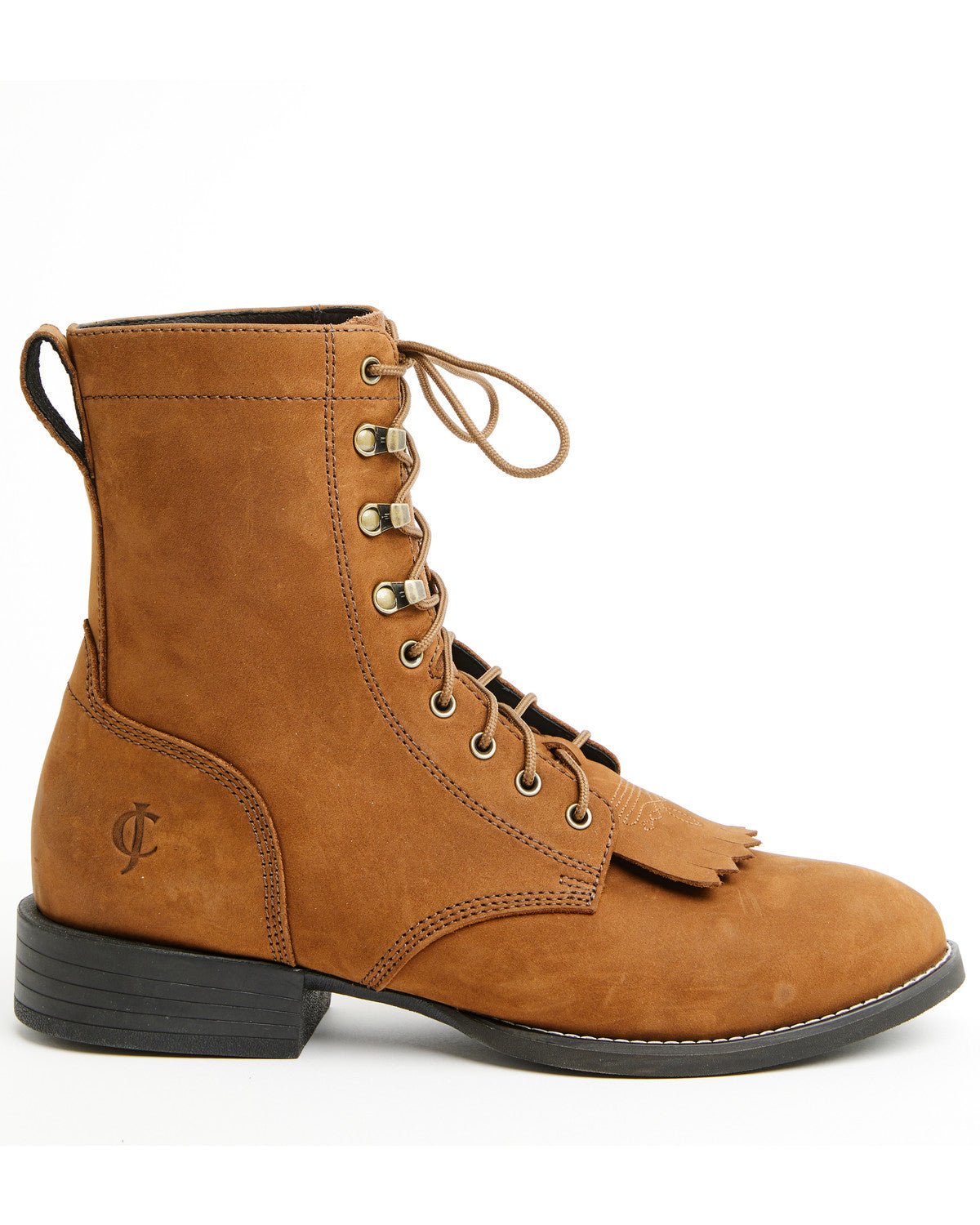 Men's 8" Highland Distressed Lace-Up Boots - Round Toe Brown