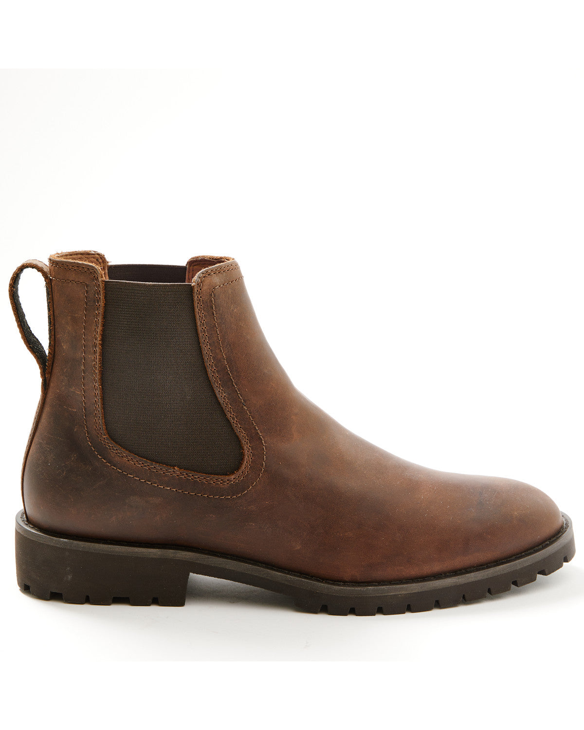 Men's Dakota Ankle Boots - Round Toe Brown