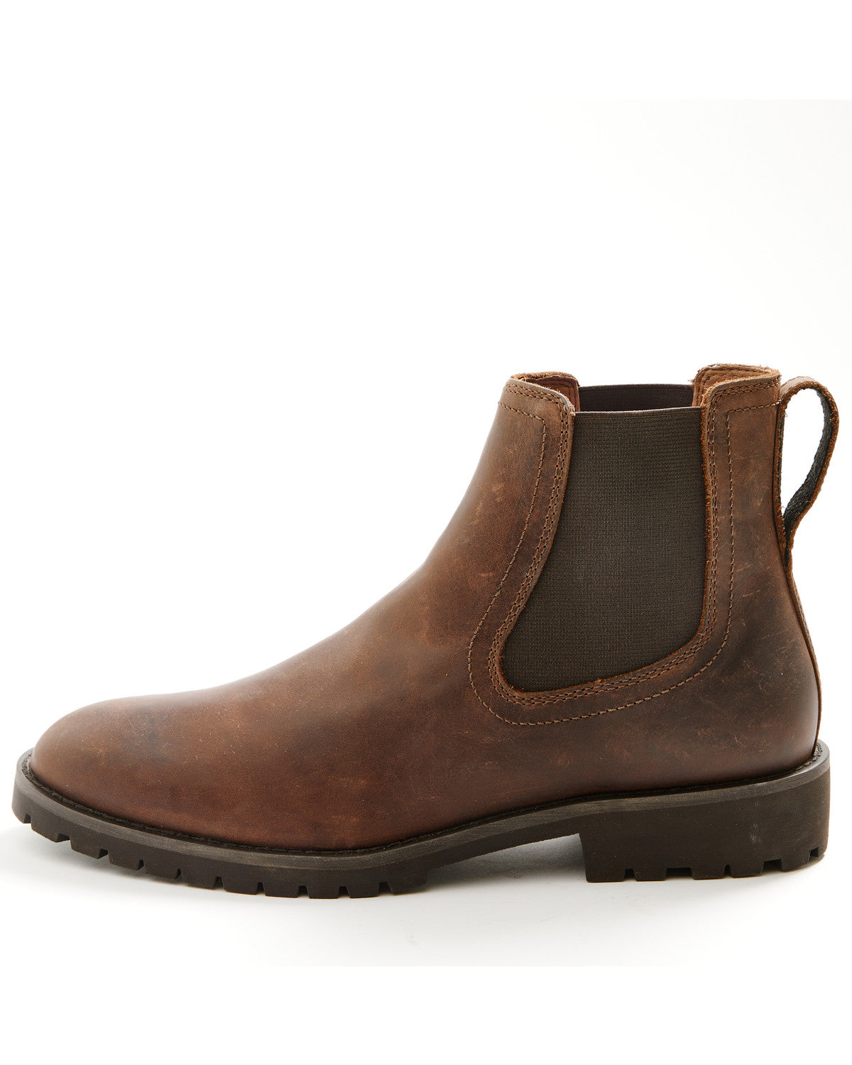 Men's Dakota Ankle Boots - Round Toe Brown