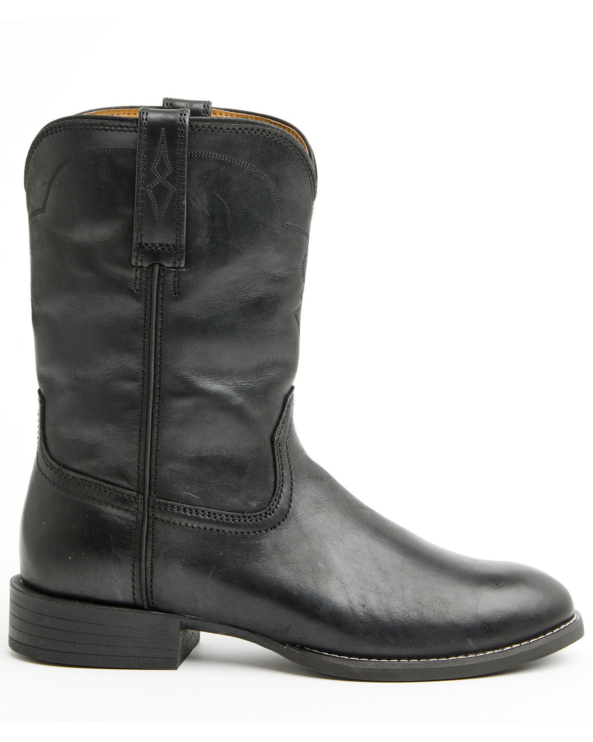 Men's Highland Roper Boots - Round Toe Black