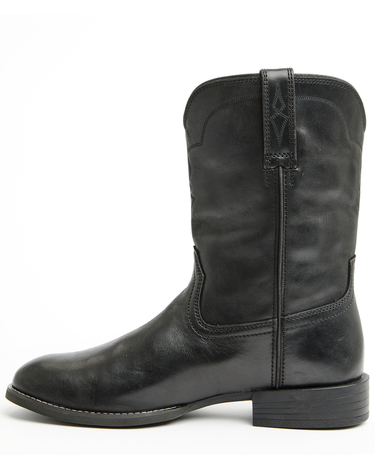 Men's Highland Roper Boots - Round Toe Black