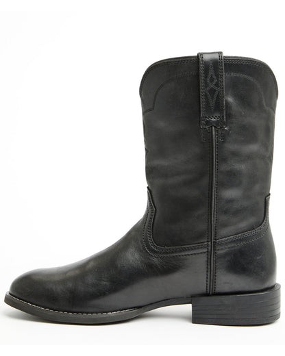 Men's Highland Roper Boots - Round Toe Black