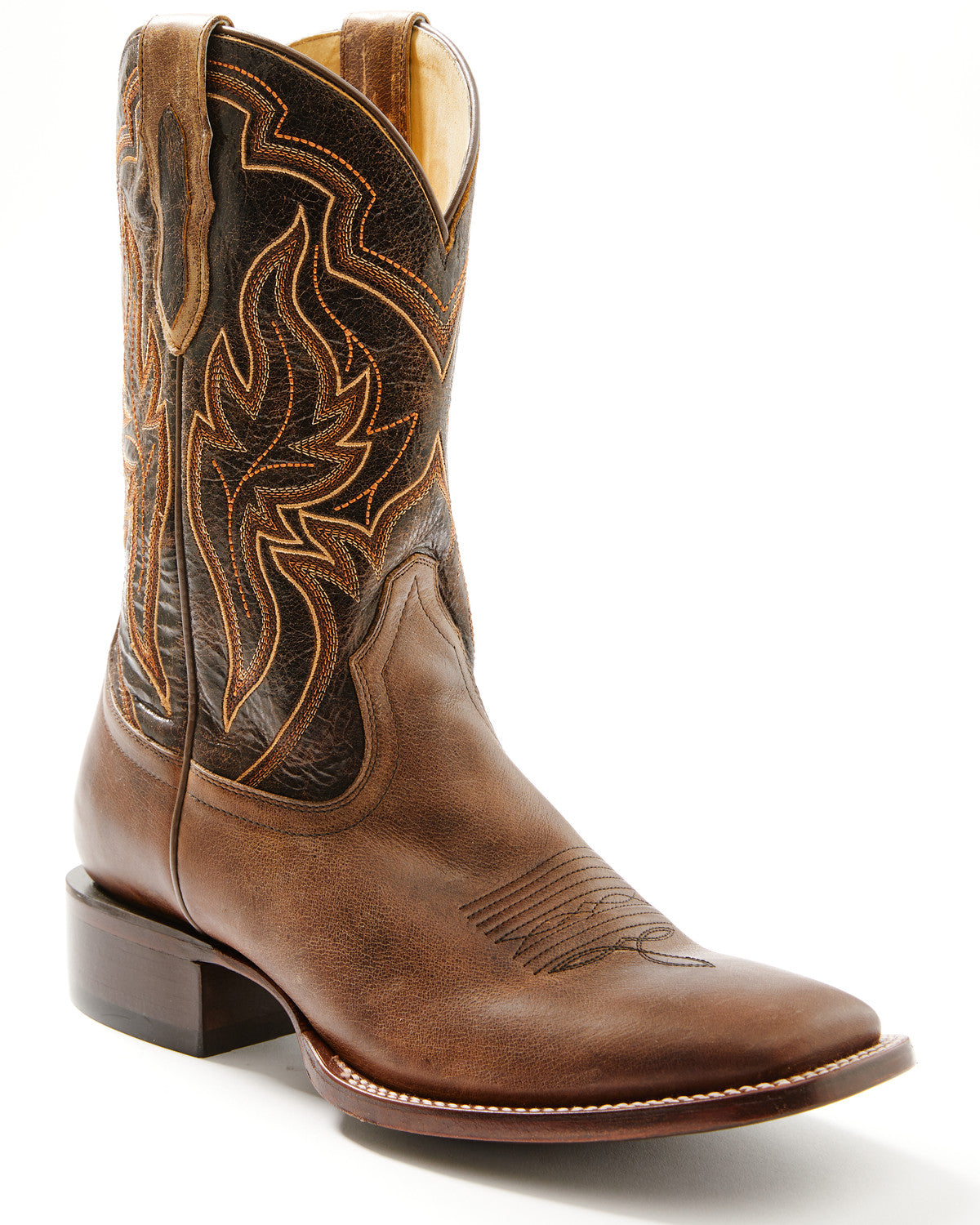 Men's Harper Western Boots - Broad Square Toe Brown