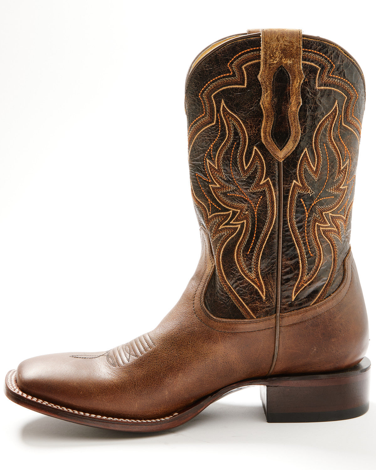 Men's Harper Western Boots - Broad Square Toe Brown