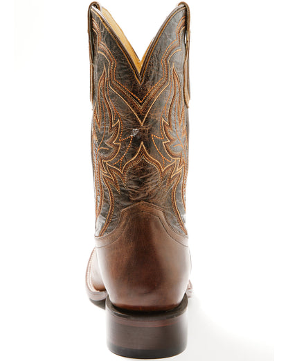 Men's Harper Western Boots - Broad Square Toe Brown
