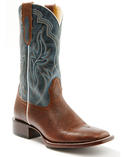 Men's Harper Western Boots - Broad Square Toe Blue