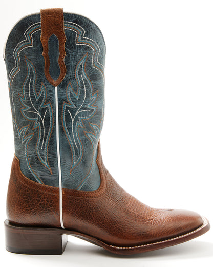 Men's Harper Western Boots - Broad Square Toe Blue