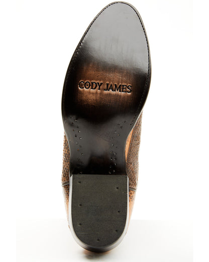 Men's Exotic Water Snake Western Boots - Round Toe Brown
