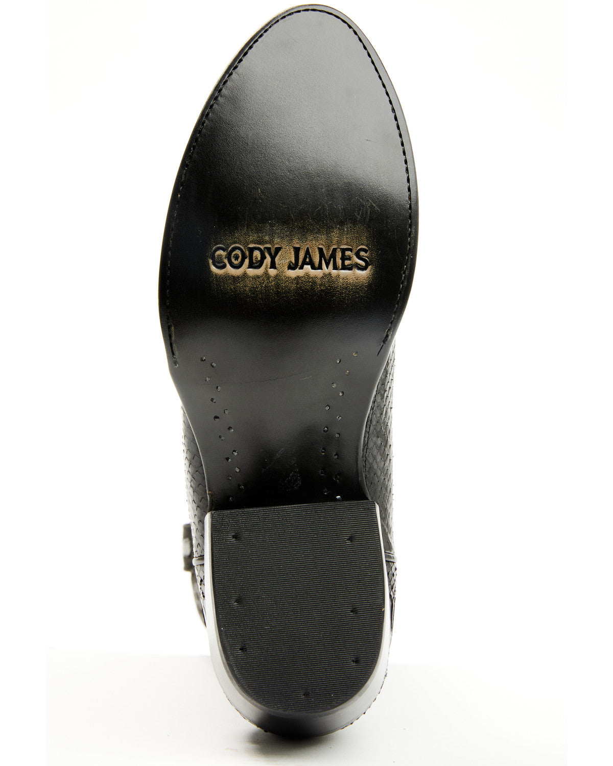 Men's Exotic Snake Western Boots - Round Toe Black