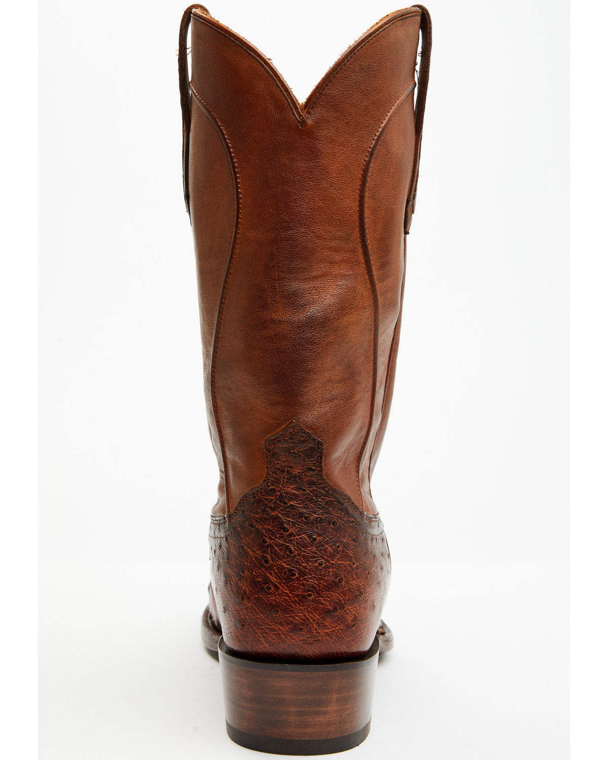 Black 1978® Men's Chapman Exotic Full-Quill Ostrich Western Cognac