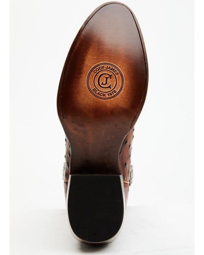 Black 1978® Men's Chapman Exotic Full-Quill Ostrich Western Cognac