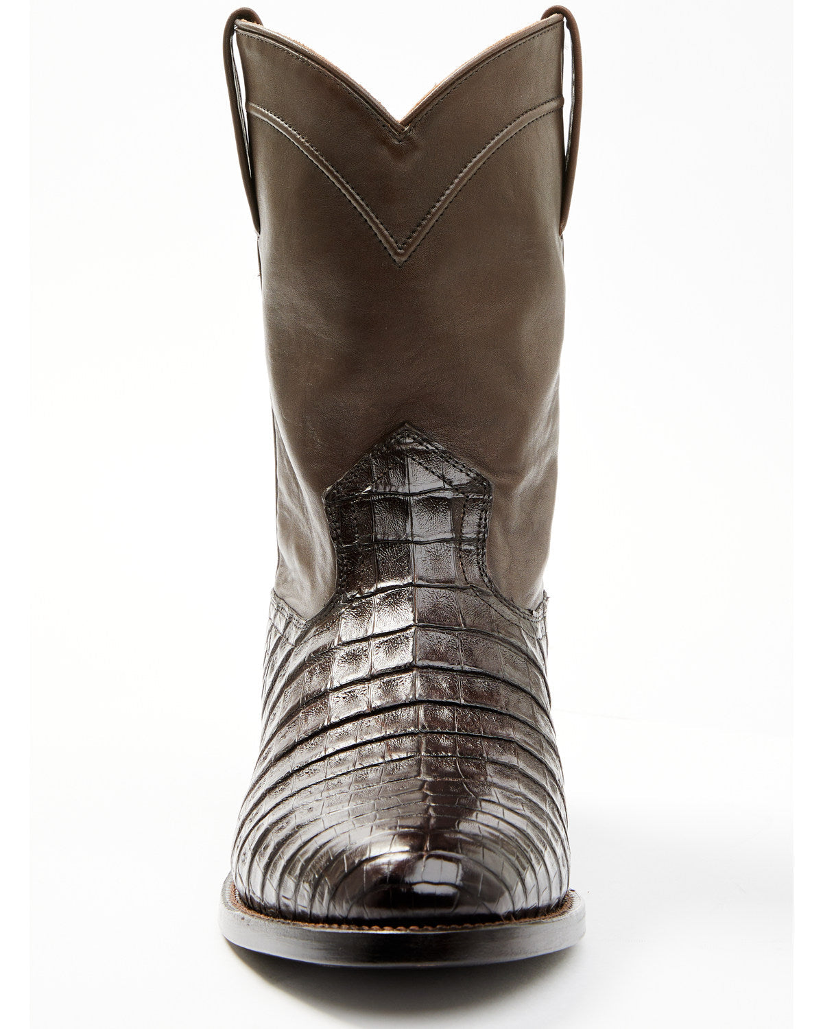 Black 1978® Men's Carmen Exotic Caiman Belly Roper Boots - Brown