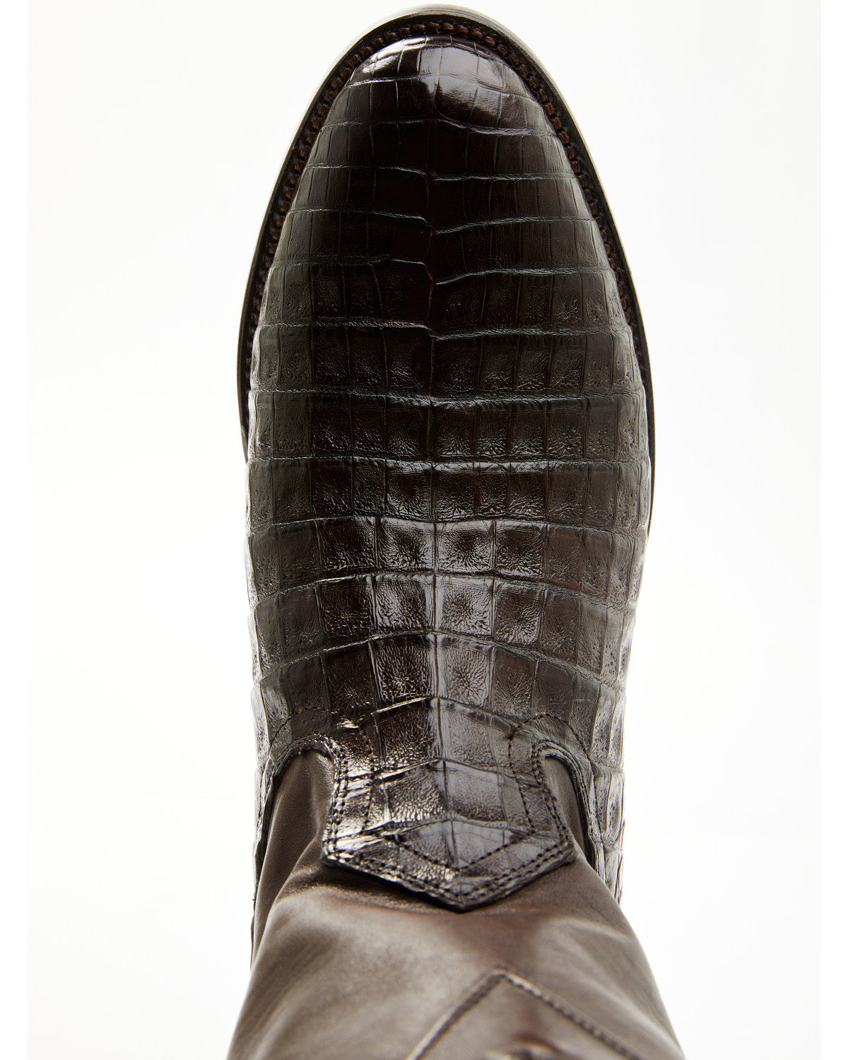 Black 1978® Men's Carmen Exotic Caiman Belly Roper Boots - Brown