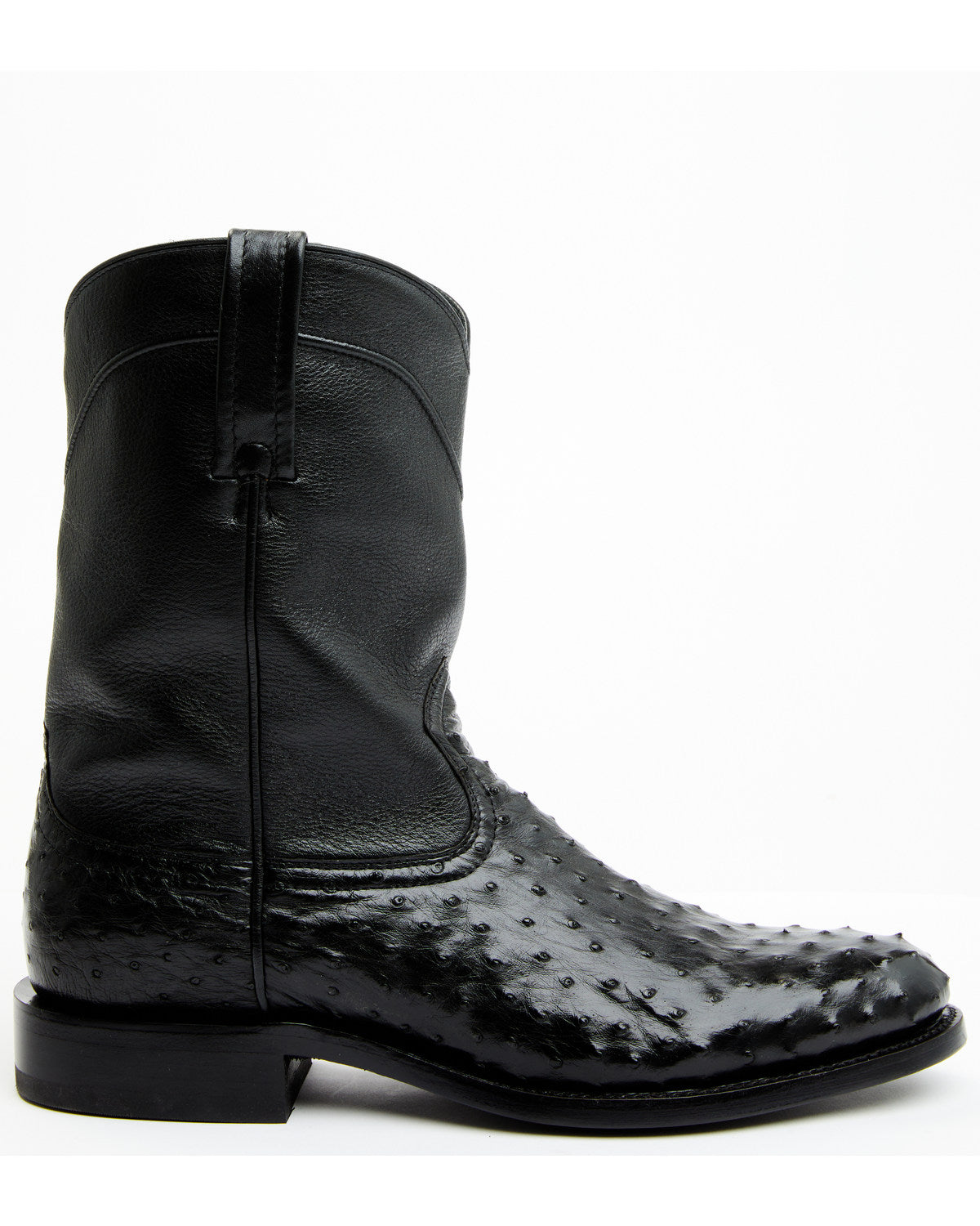 Black 1978® Men's Carmen Exotic Full-Quill Ostrich Roper Bo Black