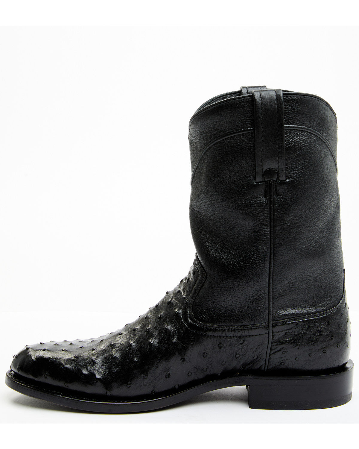 Black 1978® Men's Carmen Exotic Full-Quill Ostrich Roper Bo Black