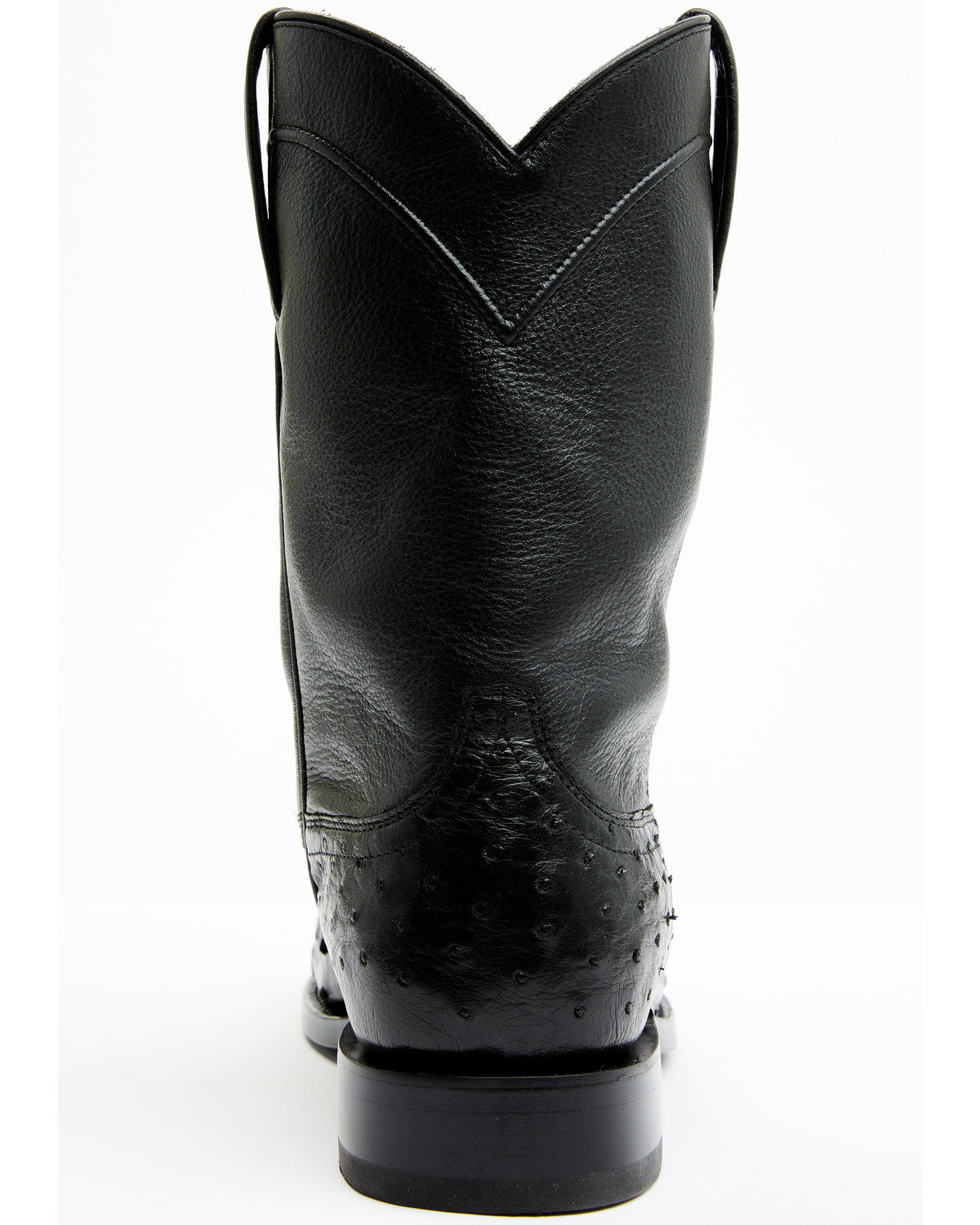 Black 1978® Men's Carmen Exotic Full-Quill Ostrich Roper Bo Black