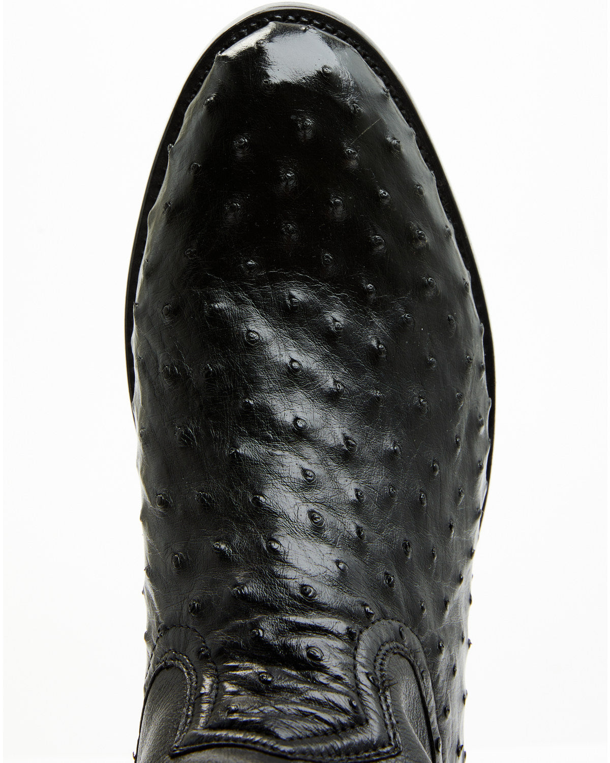 Black 1978® Men's Carmen Exotic Full-Quill Ostrich Roper Bo Black