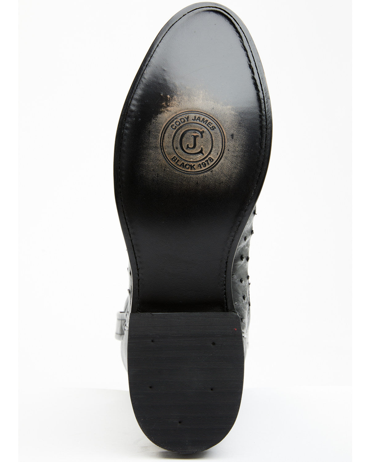 Black 1978® Men's Carmen Exotic Full-Quill Ostrich Roper Bo Black