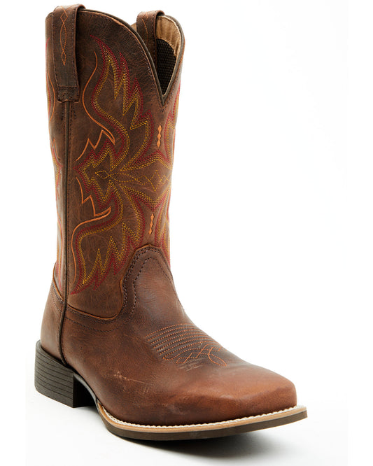 Cush Core® Men's Major Performance Western Boots - Broad Sq Cognac
