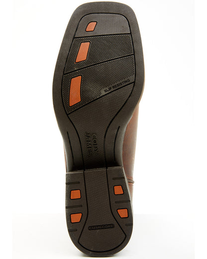 Cush Core® Men's Major Performance Western Boots - Broad Sq Cognac