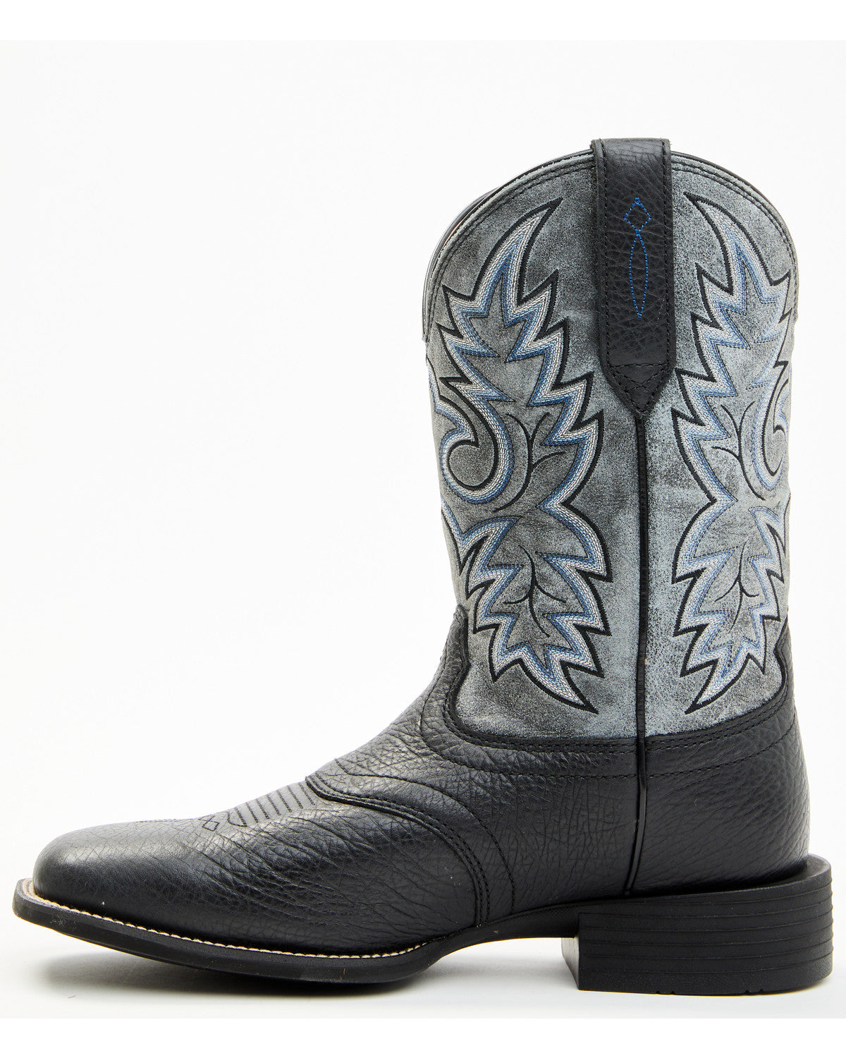 Men's Badge Xero Gravity™ Western Boots - Broad Square Toe Black