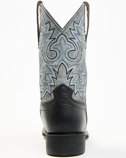 Men's Badge Xero Gravity™ Western Boots - Broad Square Toe Black