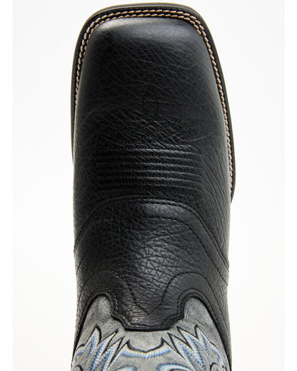 Men's Badge Xero Gravity™ Western Boots - Broad Square Toe Black
