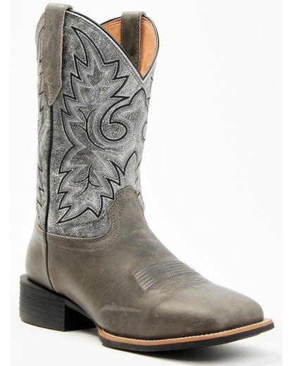 Men's Badge Xero Gravity™ Western Boots - Broad Square Toe Grey
